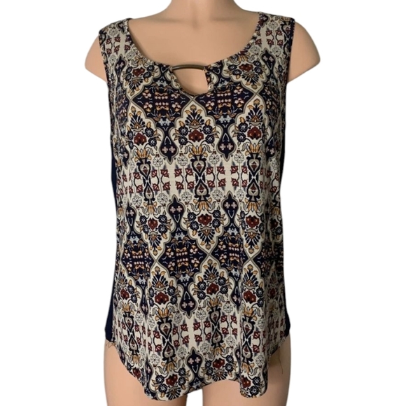 NAIF Tops - Naif Patterned Sleeveless Top